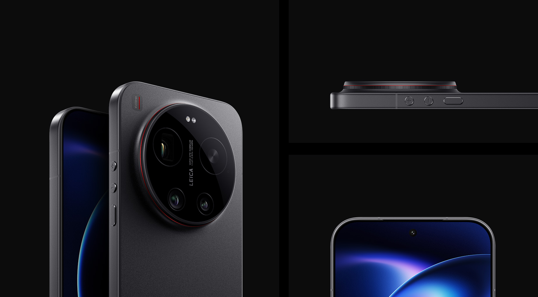 Xiaomi 17 Ultra в чёрном цвете, детали корпуса
