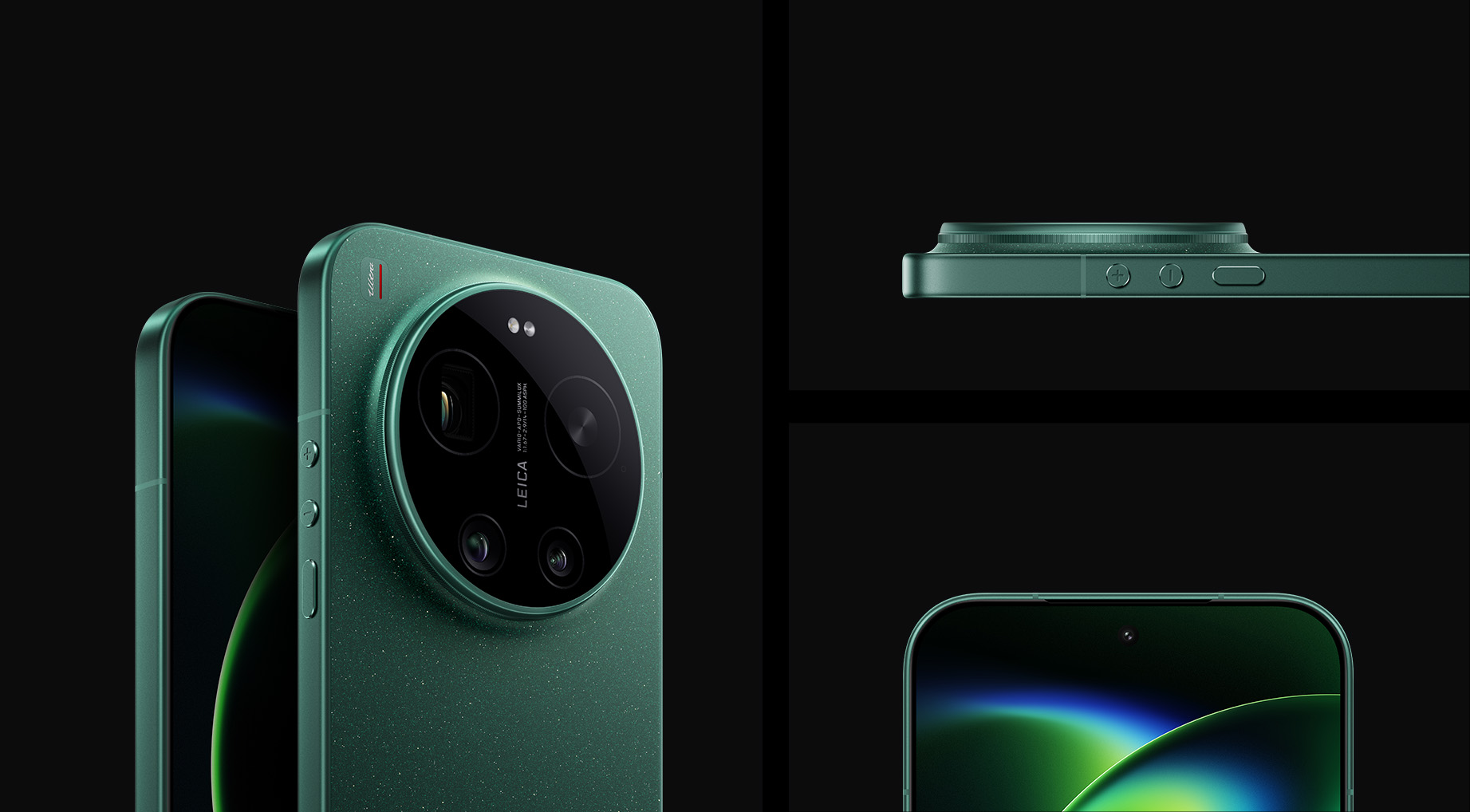 Xiaomi 17 Ultra в зелёном цвете, корпус и блок камер